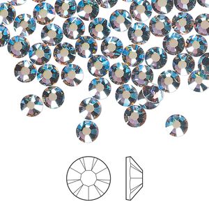 Flat back 1pkg1440, lilac ash AB foil back Preciosa MAXIMA Czech crystal rhinestone 4.6-4.8mm chaton rose round SS20