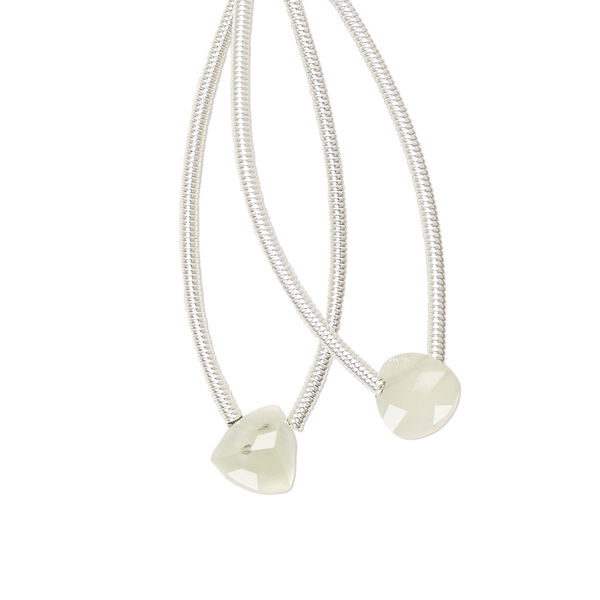 Bead, prehnite (natural), 6x6mm top-drilled hand-cut faceted trillion, B grade, Mohs hardness 6 to 6-1/2. Sold per pkg of 2. image number 0