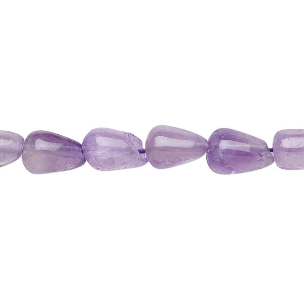 Amethyst 1pkg1, hand-cut teardrop bead C grade, 13 inch 10x6mm-13x8mm image number 0