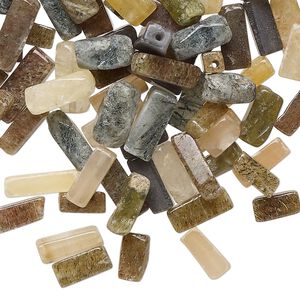 Multi-gemstone 1pkg1, hand-cut multi-tube bead natural 1 oz mix 5x3mm-12x5mm