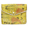 Pouch 1pkg3 rayon fabric and silver-finished steel, multicolored, 4.75x4-inch brocade. image number 3