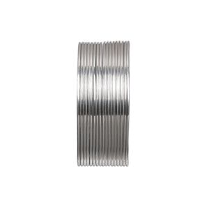 Wire, Beadalon®, stainless steel, 3/4 hard, round, 22 gauge. Sold per pkg of 10 meters.