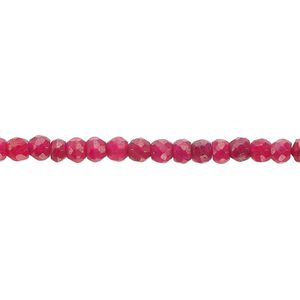 Quartz 1pkg1, hand-cut faceted rondelle bead 12 inch 4x2mm-5x4mm