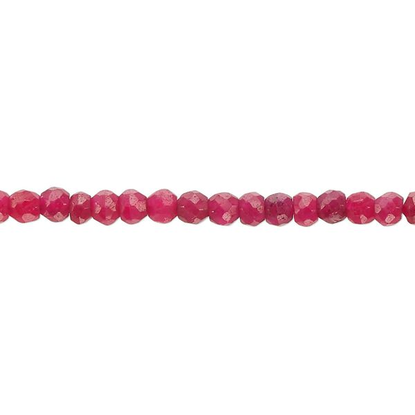 Quartz 1pkg1, hand-cut faceted rondelle bead 12 inch 4x2mm-5x4mm image number 0