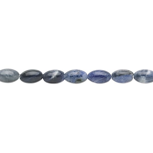 Sodalite 1pkg1, oval bead natural 15.5-16 inch 6x4mm image number 0