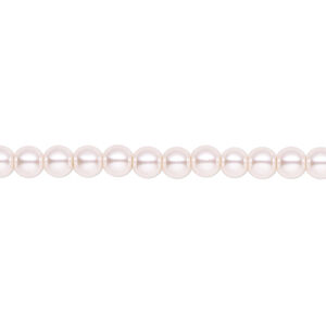 Pearl 1pk light pink, Celestial Crystal® 4mm round 15.5-16 inch