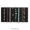 Display insert, bracelet, leatherette, black, 14-1/4 x 7-1/2 x 7/16 inches with 18 rows. Sold individually. image number 2