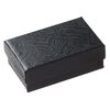Paper / "cotton" (polyester) 1pkg10, rectangle box / swirl design black 2.5x1.5x.88 inch image number 1