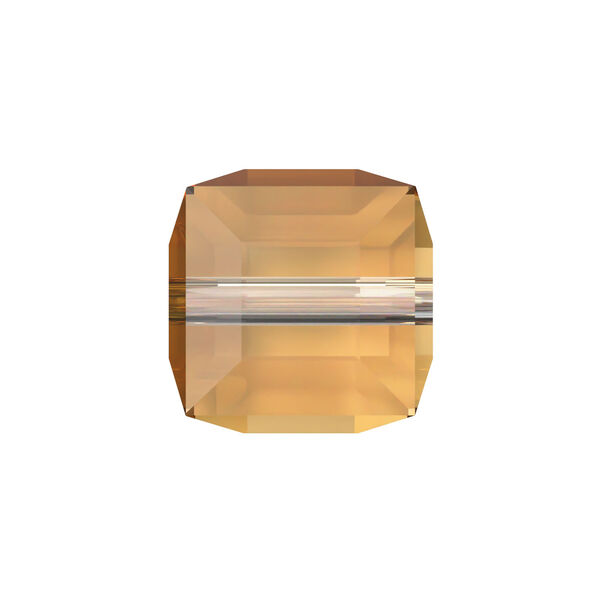 Bead 1pkg144 dark orange TCF™, Swarovski®, 6mm faceted cube 5601 image number 0