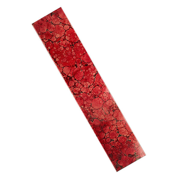 Sheet, Lillypilly, lacquered copper, red wine patina, 10x2-inch single-sided rectangle, 36 gauge. Sold individually. image number 0