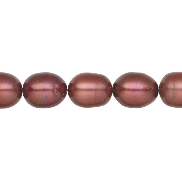 Freshwater pearl 1pkg1, rice, 15 inch rhubarb 8-9mm cultured image number 0