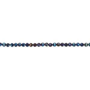 Black spinel 1pkg1, hand-cut faceted rondelle bead 13 inch 2mm