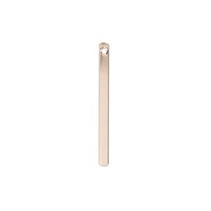 Drop, 14Kt rose gold-filled, 26x2mm bar. Sold per pkg of 6.