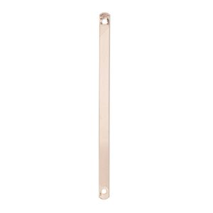 Focal, 14Kt rose gold-filled, 38x2mm bar with 2 loops. Sold per pkg of 2.
