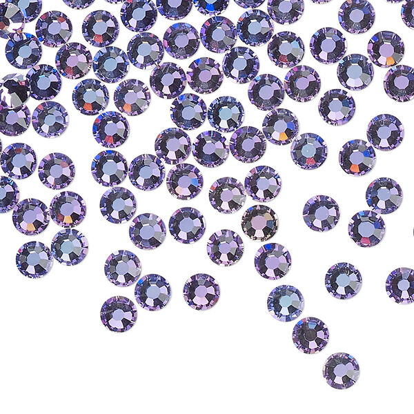 Flat back 144pk crystal vitrail light foil back, Preciosa MAXIMA Czech crystal rhinestone 3.8-4mm chaton rose round SS16 image number 0