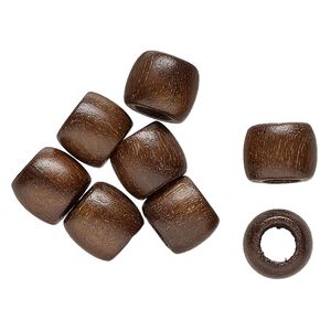 Bead, mango wood, 16x13mm-15x12mm barrel. Sold per pkg of 8.