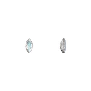 Labradorite 1pkg2, hand-cut faceted marquise gem natural 6x3mm