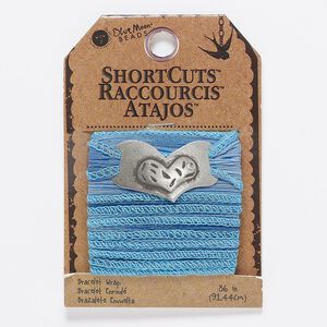 Ribbon, polyester, dark blue ombre, 7/8 inches wide with crinkle. Sold per pkg of 36 inches.