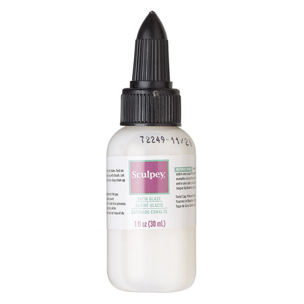 Glaze, Sculpey®, acrylic emulsion, pkg/1-fluid-ounce bottle, satin. image number 0