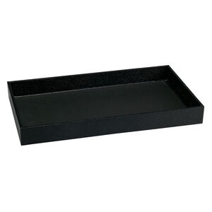 Display tray, paper and fiber board, black, 14-3/4 x 8-1/4 x 1-1/2 inches. Sold individually.