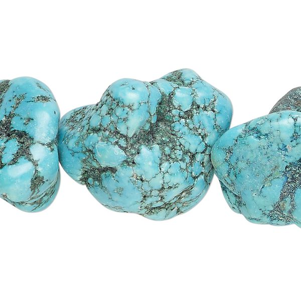 Magnesite 1pkg1, nugget bead 15 inch large image number 0