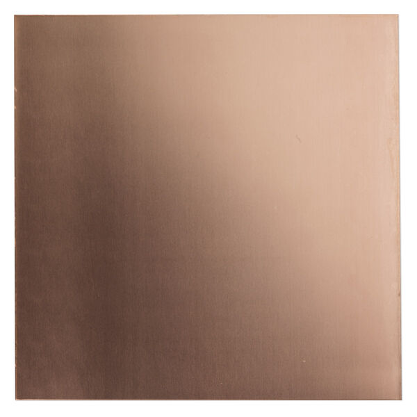Sheet, copper, half-hard, 6x6-inch square, 18 gauge. Sold individually. image number 0