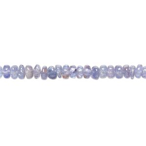 Tanzanite 1pkg1, hand-cut rondelle bead 8 inch 4x2mm-4x3mm