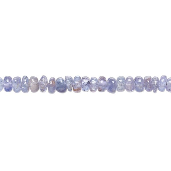 Tanzanite 1pkg1, hand-cut rondelle bead 8 inch 4x2mm-4x3mm image number 0