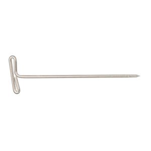 T-pin, nickel-plated steel, 37x11mm, 19 gauge. Sold per pkg of 100.