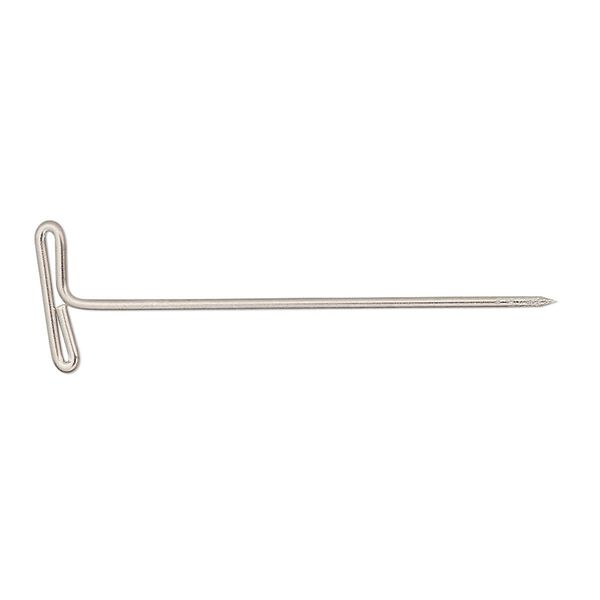 T-pin, nickel-plated steel, 37x11mm, 19 gauge. Sold per pkg of 100. image number 0