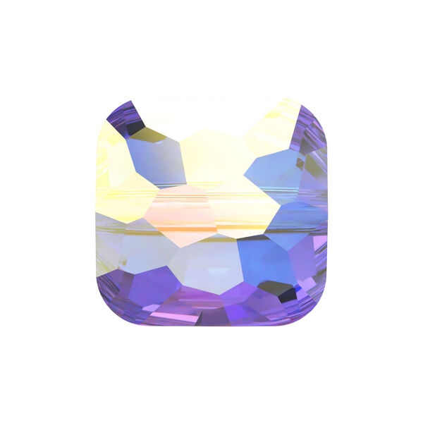 Bead 1pkg144 crystal AB, Swarovski®, 8mm puffed square 5035 image number 0