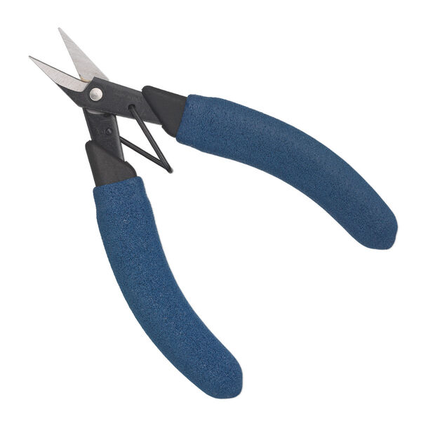 Shears, Lindstrom®, steel and plastic, black and blue, 5-3/4 inches. Sold individually. image number 0