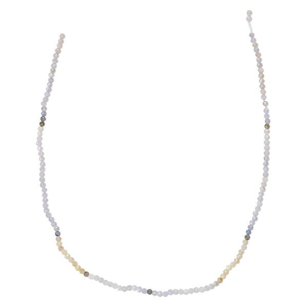Multi-sapphire 1pkg1, hand-cut faceted round bead 12 inch 2-3mm image number 0