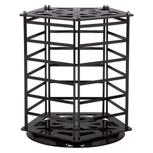 Display, acrylic, black, 17.5 x 15.25 x 15.75 inch revolving pentagram. Sold individually.