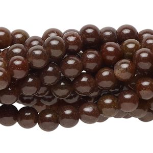 Purple aventurine 1pkg10, round bead natural 15.5-16 inch 6mm