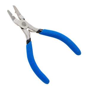 Pliers 1pkg1, OmTara™, crimp, steel and rubber, 5 inches.