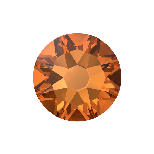 Flat back 1pkg288 dark orange  TCF™ foil back, Swarovski®, 6.32-6.5mm rose round SS30 2088 image number 0