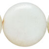 Flower amazonite 1pkg1, puffed flat round bead natural, 15 inch 39-40mm image number 0