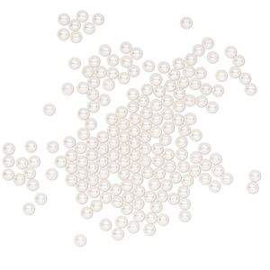 Pearl 500pk white, Crystal Passions® 2mm undrilled round 5809