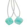 Amazonite 1pkg2, hand-cut top-drilled puffed teardrop bead natural B grade, 14x14mm image number 0