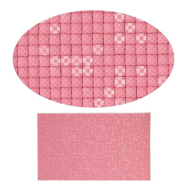 Adhesive sheet, My Style Deco Art™, peel-off, resin and glue, pink, 8 x 4-3/4 inch rectangle, 1.8mm thick. Sold individually. image number 0