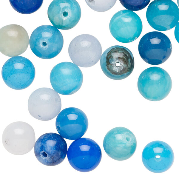 Quartz 1pkg1, round bead 2 oz mix 8-9mm image number 0