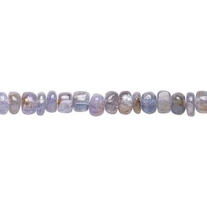 Tanzanite 1pkg1, hand-cut rondelle bead 8 inch 5x2mm-6x4mm