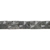 Black-grey marble 1pkg1, textured wavy flat rectangle bead natural, 15 inch 34x24mm-36x26mm dark image number 1