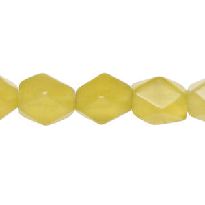 Olive new "jade" 1pkg1, 4-sided rectangle bead natural, 15 inch 12x8mm-15x10mm