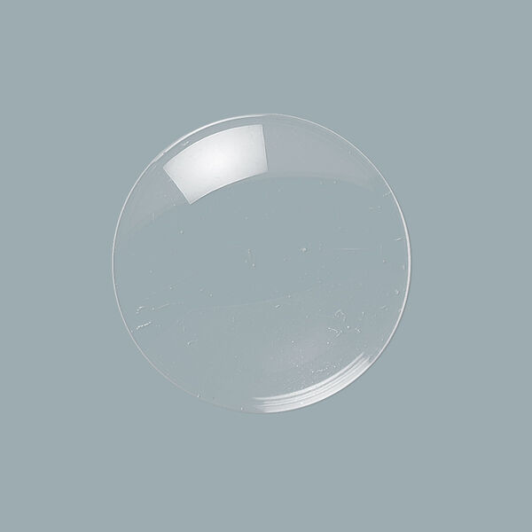 Cabochon, glass, transparent clear, 25mm non-calibrated round. Sold per pkg of 10. image number 0