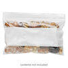 Bag, Tite-Lip™, plastic, clear and white, 5x3-inch side zip with block. Sold per pkg of 100. image number 0