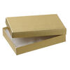 Box 1pkg4, paper and "cotton" filled, gold, 5-1/4 x 3-3/4 x 7/8 inches rectangle image number 1