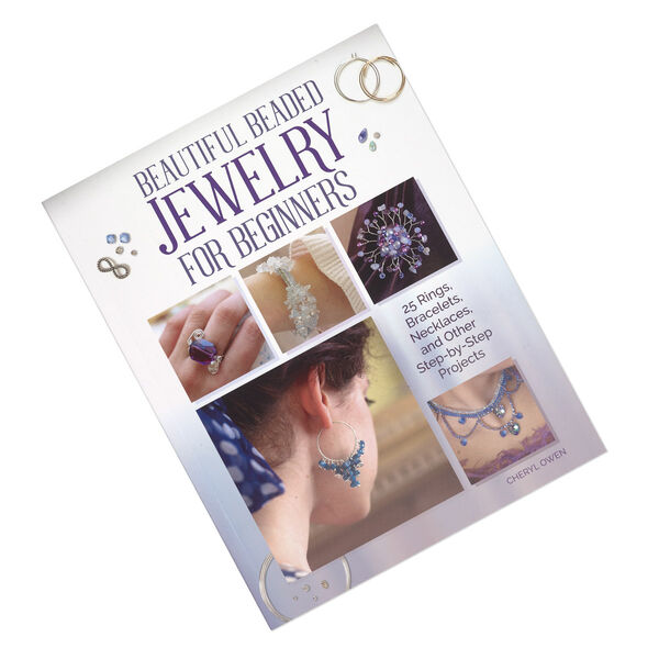 Book, "Beautiful Beaded Jewelry for Beginners: 25 Rings, Bracelets, Necklaces and other Step-by-Step Projects" by Cheryl Owen. Sold individually. image number 0