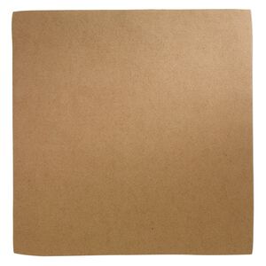 Sheet, faux suede, brown, 8-1/2 inch square, 0.6-0.7mm thick. Sold individually.